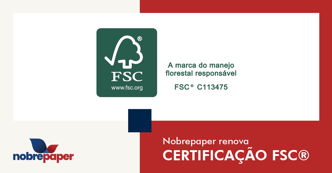 Nobrepaper renova certificação FSC®